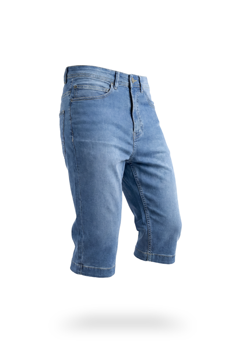 Bermuda Jeans Long Bleu Stone