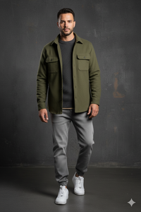 Pantalon jogpant jeans gris