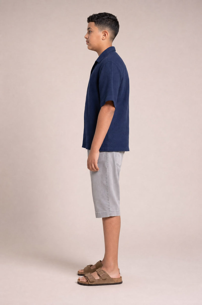 Bermuda Jeans Long Ado Gris (profil)