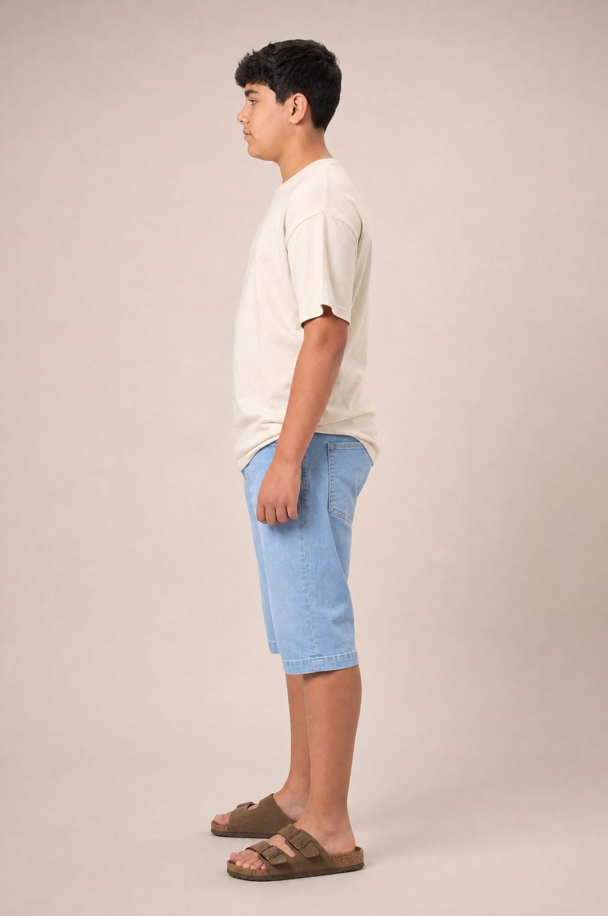 Bermuda Jeans Long Ado Bleu Stone (face)
