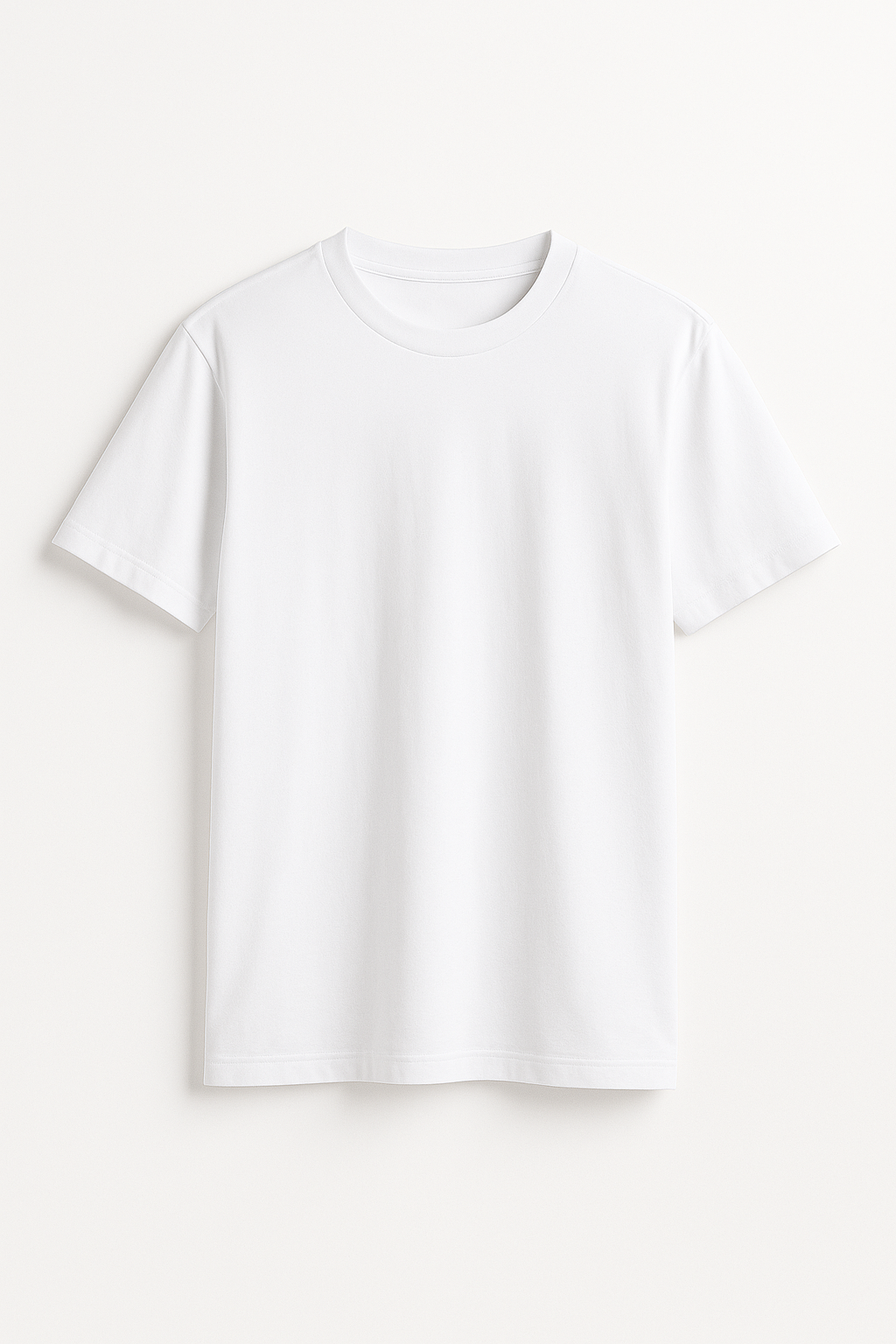 Tee-shirt col rond Blanc