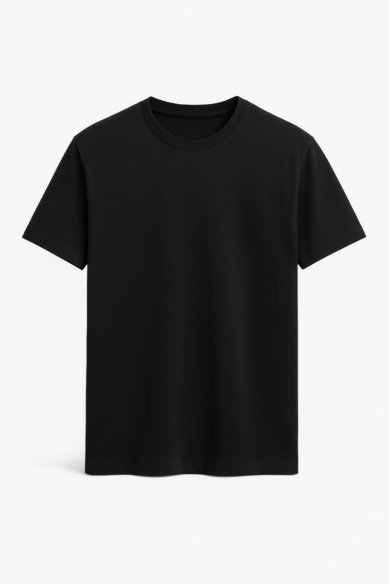 Tee-shirt col rond Noir