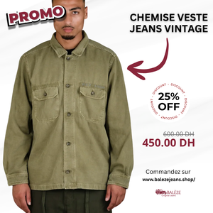 Chemise veste jeans vintage